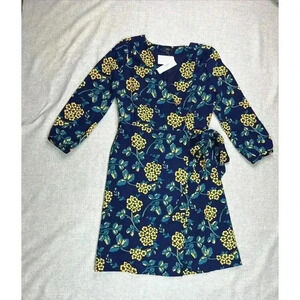 J. Crew Factory Blue Floral Mini Dress